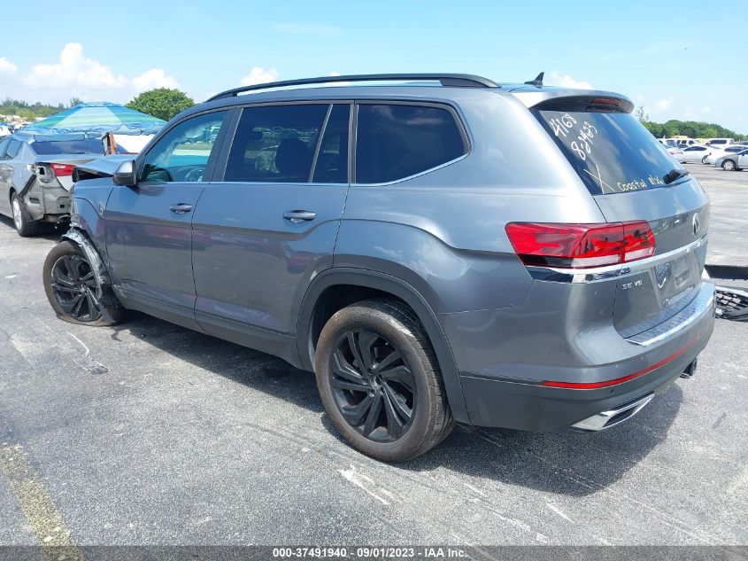 2022 VOLKSWAGEN ATLAS 3.6L V6 SE W/TECHNOLOGY - 1V2JR2CA8NC564168