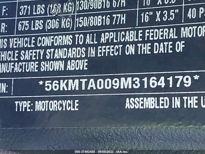2021 INDIAN MOTORCYCLE CO. SCOUT BOBBER ABS 56KMTA009M3164179