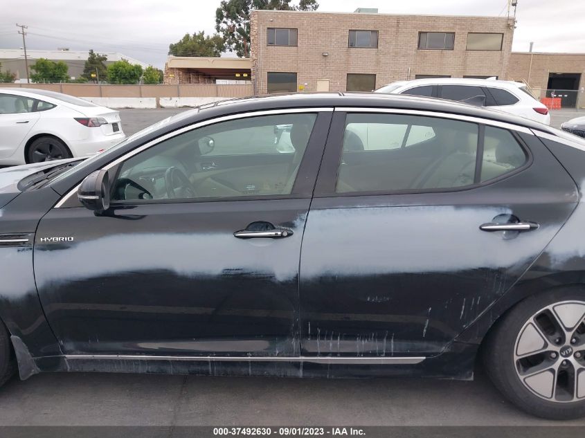 2013 KIA OPTIMA HYBRID EX - KNAGM4AD8D5050906