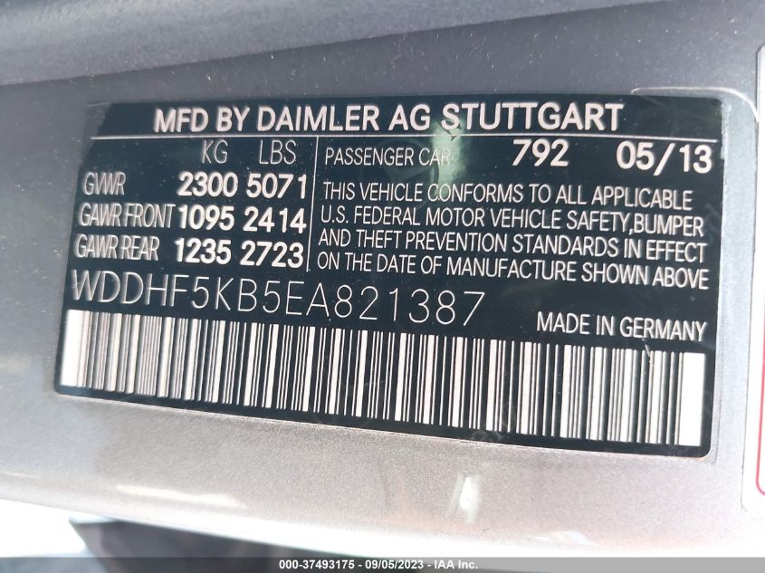 2014 MERCEDES-BENZ E-CLASS E 350 - WDDHF5KB5EA821387