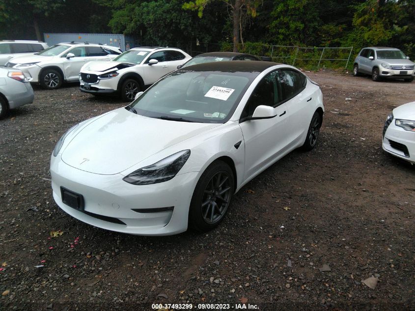 2022 TESLA MODEL 3 LONG RANGE - 5YJ3E1EB5NF124384