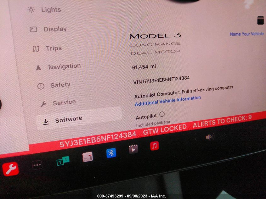 2022 TESLA MODEL 3 LONG RANGE - 5YJ3E1EB5NF124384