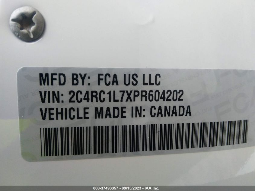 2023 CHRYSLER PACIFICA - 2C4RC1L7XPR604202