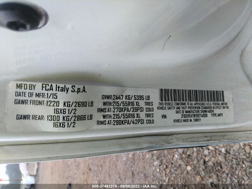 2017 RAM PROMASTER CITY CARGO VAN TRADESMAN ZFBERFAB0H6E77086