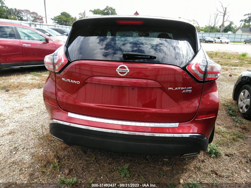 2015 NISSAN MURANO PLATINUM - 5N1AZ2MH5FN235507