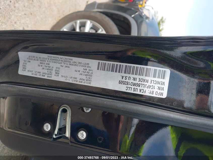 VIN 1C4PJLLB6MD183509 2021 JEEP CHEROKEE LATITUDE PLUS