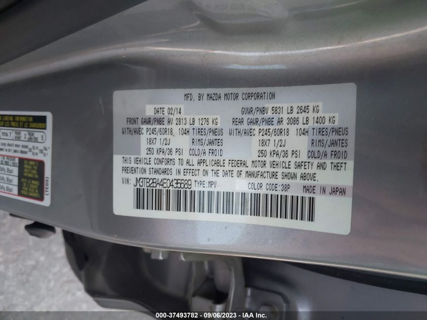 2014 MAZDA CX-9 SPORT - JM3TB2BA4E0435689