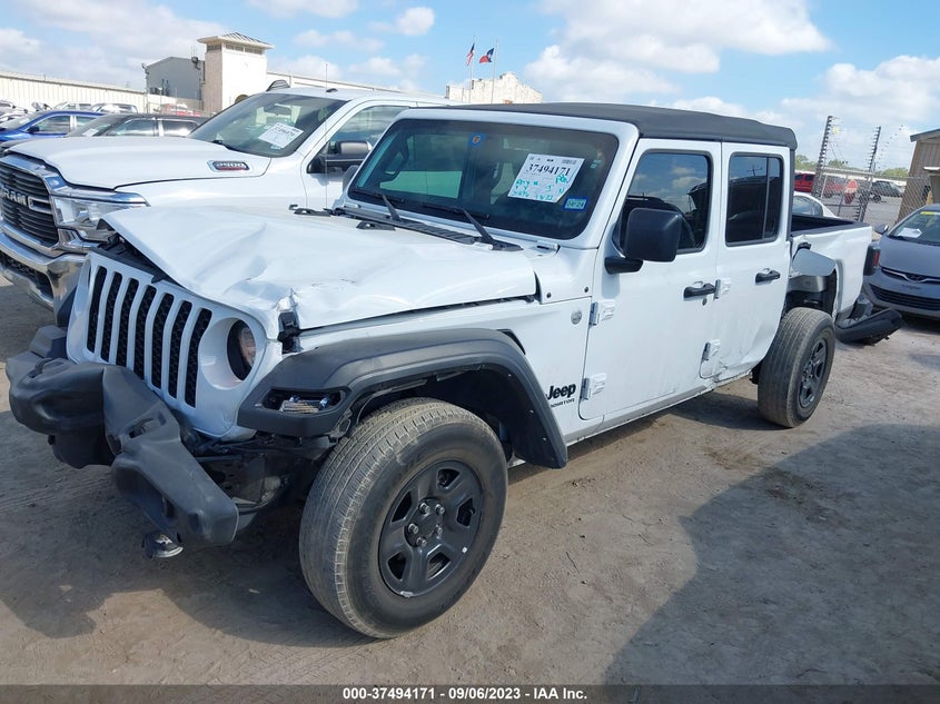 VIN 1C6HJTAG2ML568274 2021 JEEP GLADIATOR SPORT