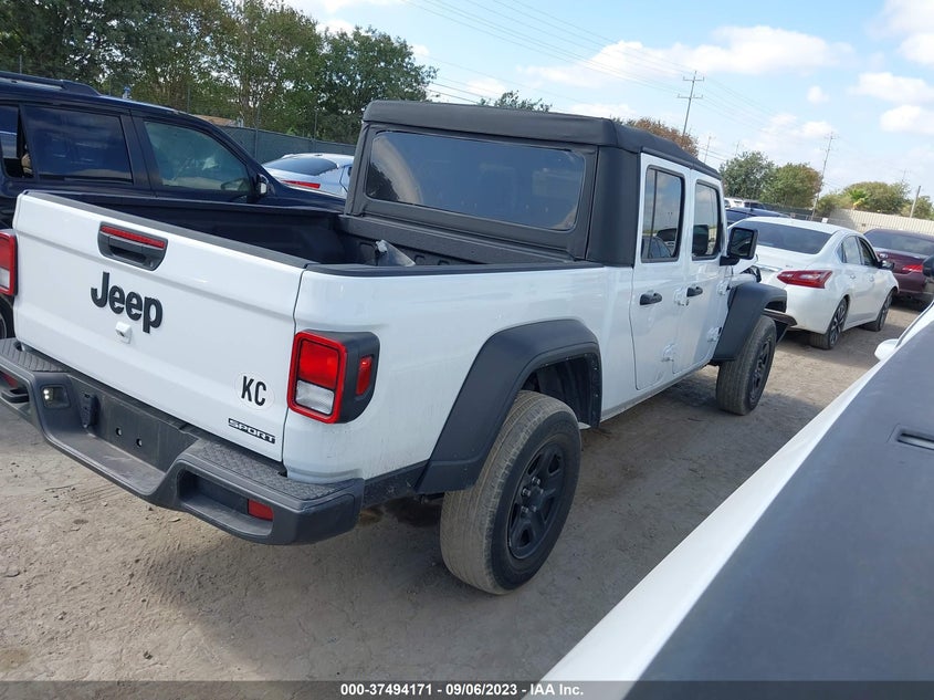 VIN 1C6HJTAG2ML568274 2021 JEEP GLADIATOR SPORT