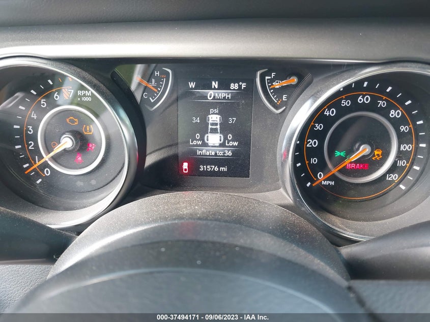 VIN 1C6HJTAG2ML568274 2021 JEEP GLADIATOR SPORT