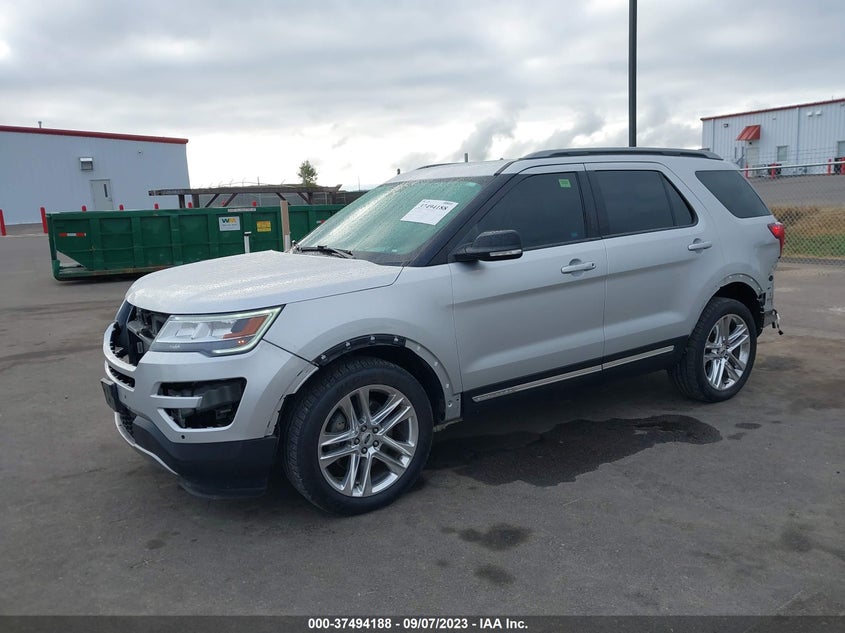VIN 1FM5K8D88HGD64132 2017 FORD EXPLORER XLT