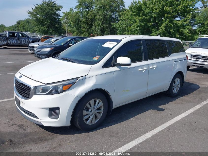 2015 KIA SEDONA L - KNDMA5C13F6016439