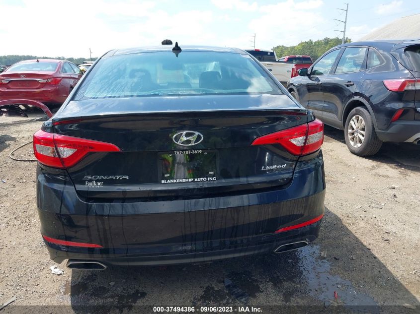 2015 HYUNDAI SONATA 2.4L LIMITED - 5NPE34AFXFH129351