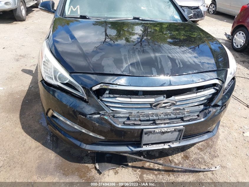 2015 HYUNDAI SONATA 2.4L LIMITED - 5NPE34AFXFH129351