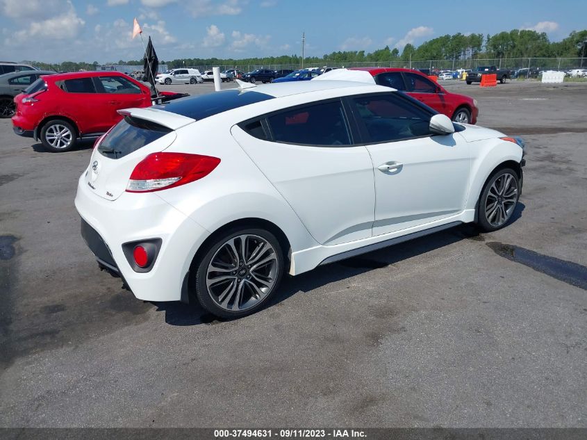 2016 HYUNDAI VELOSTER TURBO - KMHTC6AE2GU279869