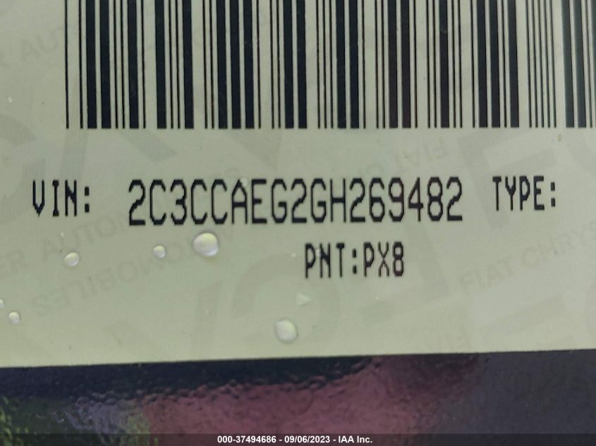 2016 CHRYSLER 300C 2C3CCAEG2GH269482