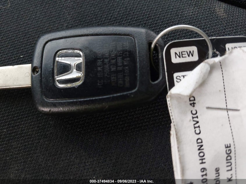VIN 2HGFC2F69KH578431 2019 HONDA CIVIC SEDAN LX