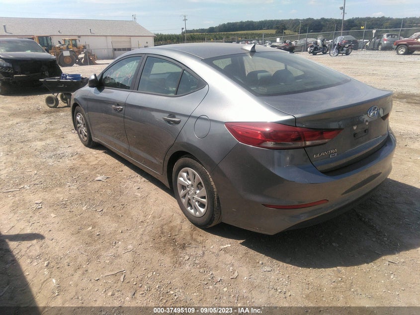 VIN KMHD74LF4HU110134 2017 HYUNDAI ELANTRA SE