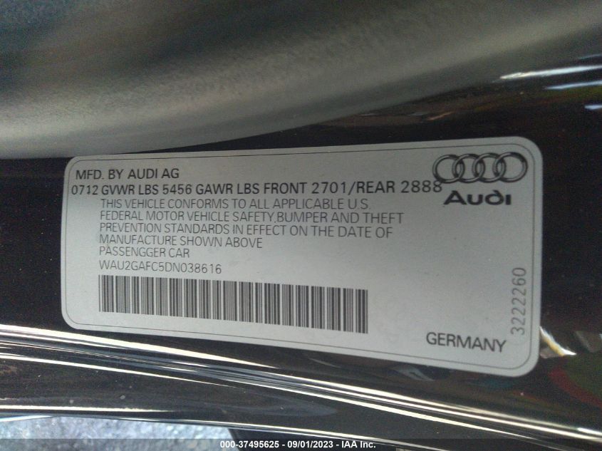 2013 AUDI A7 3.0 PRESTIGE - WAU2GAFC5DN038616