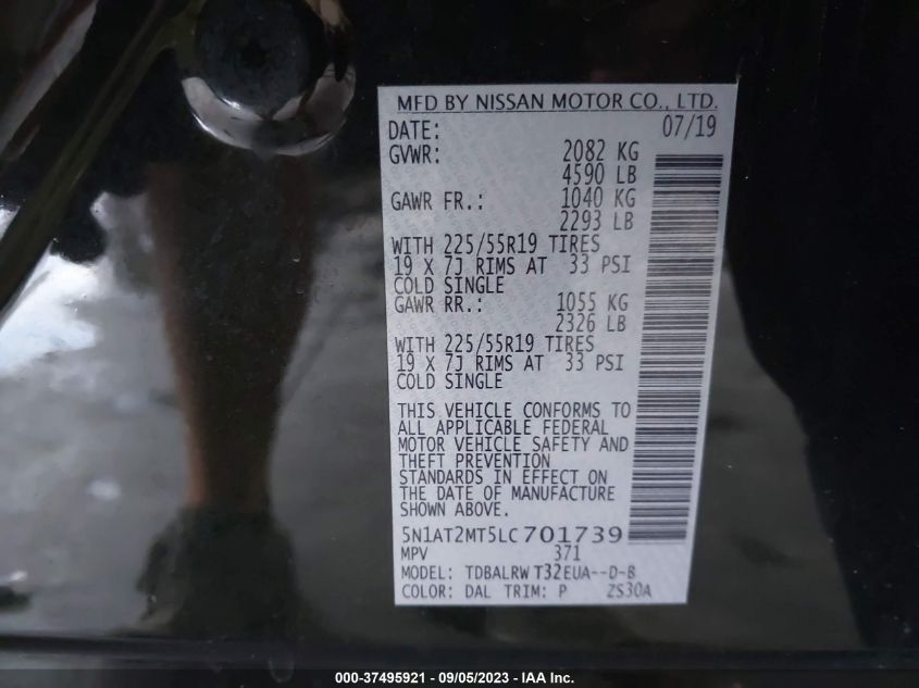 2020 NISSAN ROGUE SL - 5N1AT2MT5LC701739