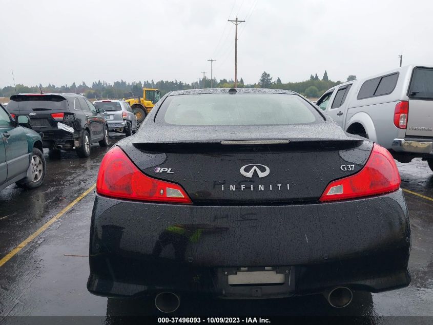 2013 INFINITI G37 COUPE IPL 6MT JN1CV6EK1DM921799