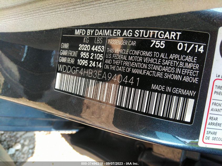 2014 MERCEDES-BENZ C-CLASS C 250 - WDDGF4HB3EA940441