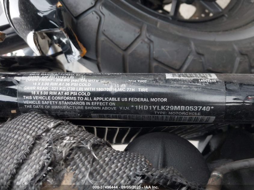2021 HARLEY-DAVIDSON FXFBS 1HD1YLK29MB053740