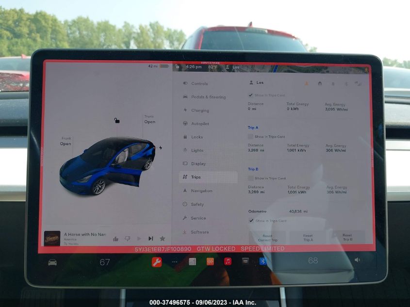 2018 TESLA MODEL 3 LONG RANGE - 5YJ3E1EB7JF100890