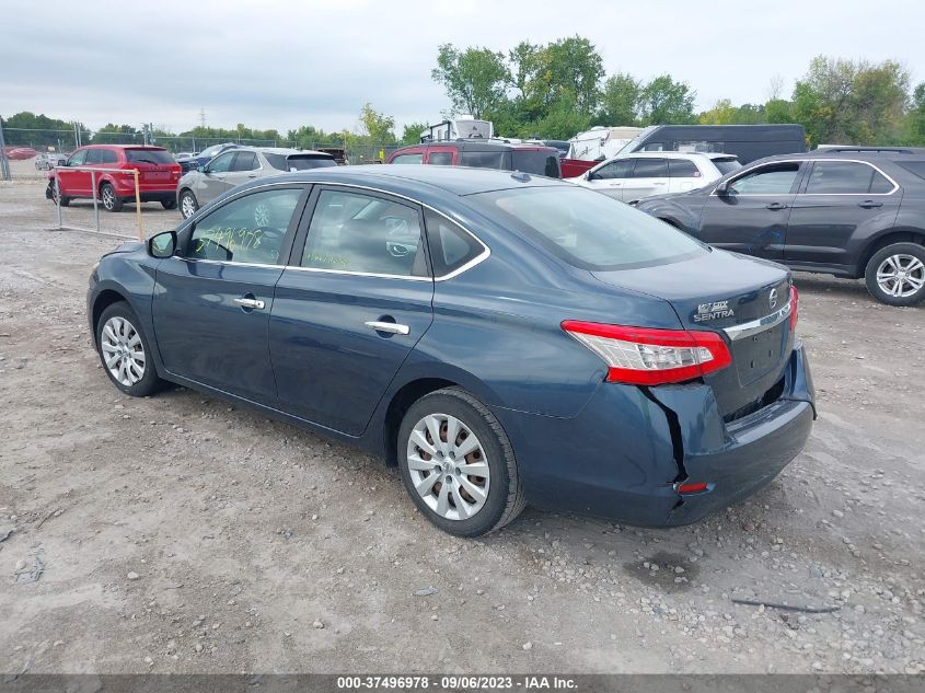 2015 NISSAN SENTRA SR/SL/S/SV/FE+ S - 3N1AB7AP4FL636051