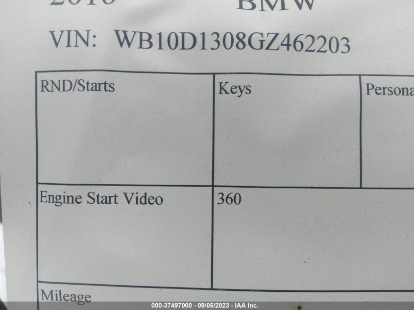 2016 BMW S 1000 XR - WB10D1308GZ462203