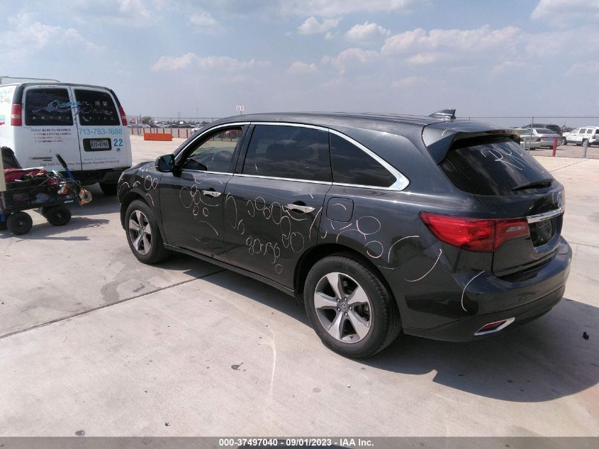 2015 ACURA MDX - 5FRYD3H29FB010257