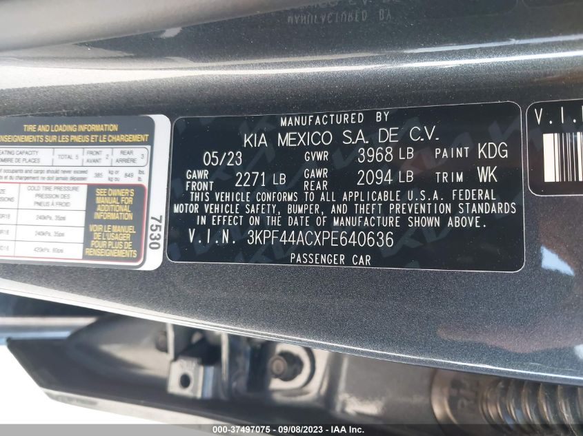 2023 KIA FORTE GT - 3KPF44ACXPE640636