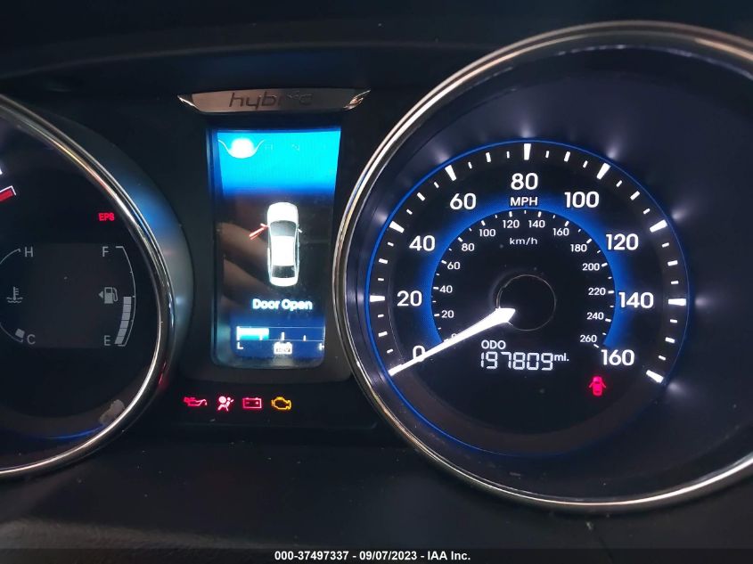 2013 HYUNDAI SONATA HYBRID LIMITED - KMHEC4A49DA084692