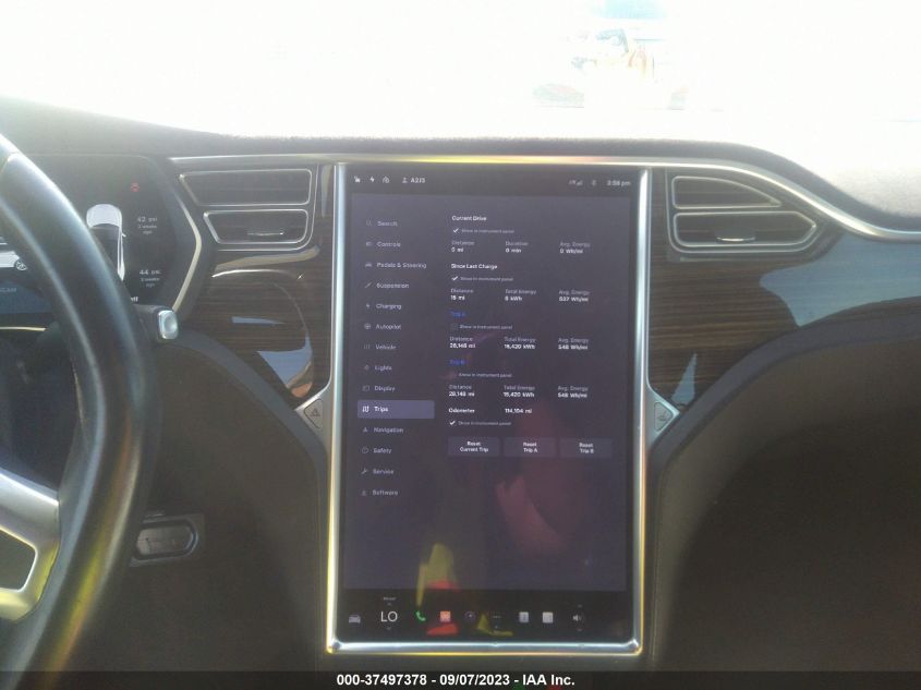2015 TESLA MODEL S 85D - 5YJSA1H21FFP78092