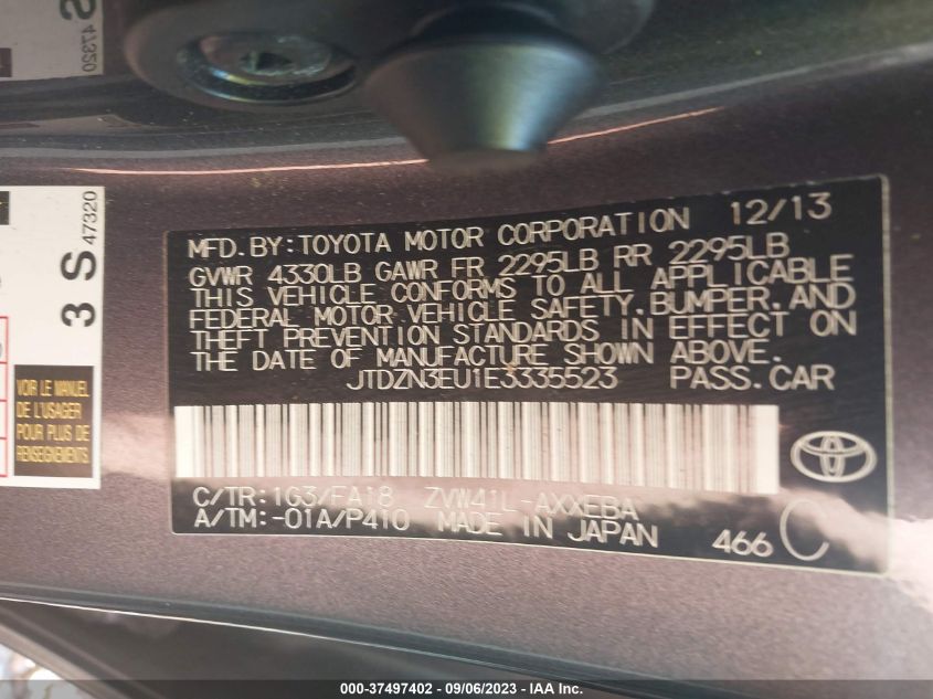 2014 TOYOTA PRIUS V - JTDZN3EU1E3335523