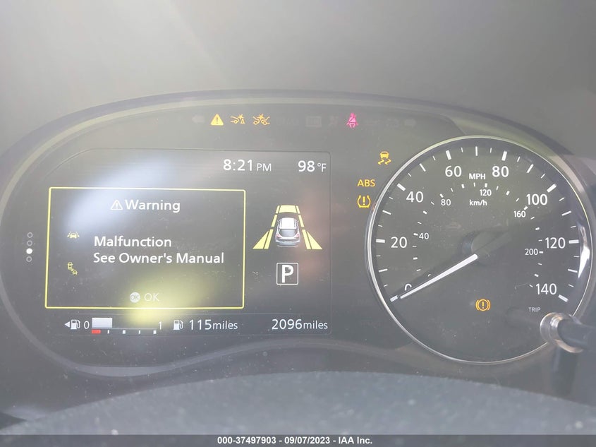 VIN 3N1CP5DV8PL492546 2023 NISSAN KICKS SR