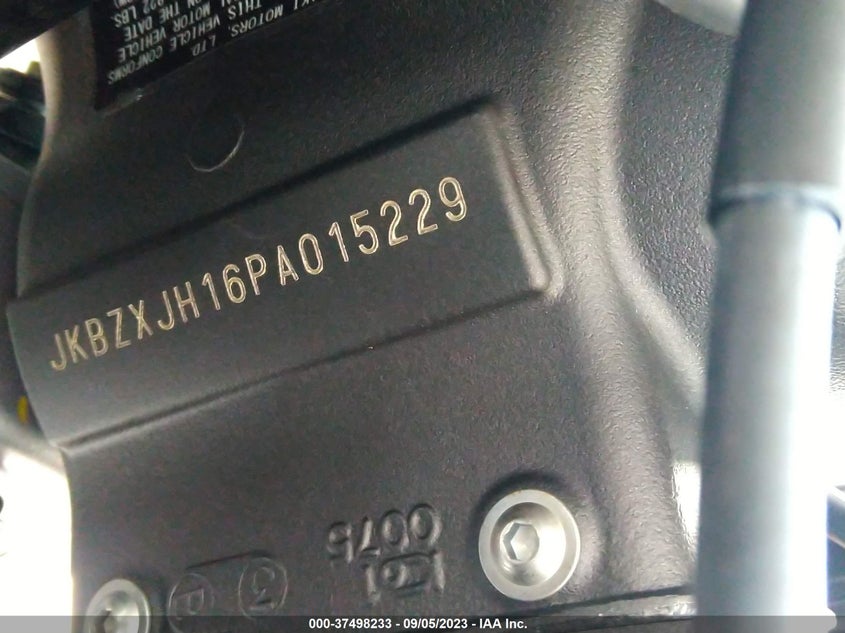 VIN JKBZXJH16PA015229 2023 KAWASAKI ZX636 K