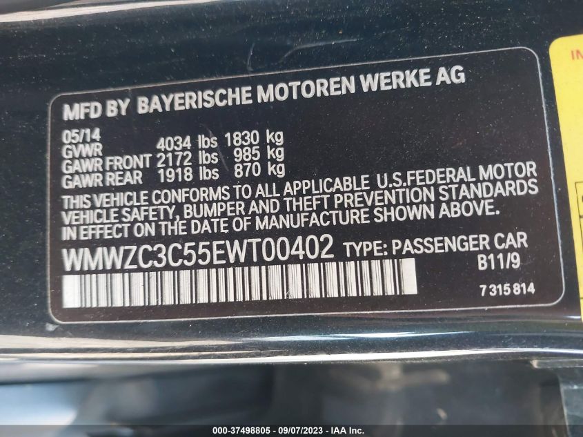 2014 MINI COOPER COUNTRYMAN S - WMWZC3C55EWT00402