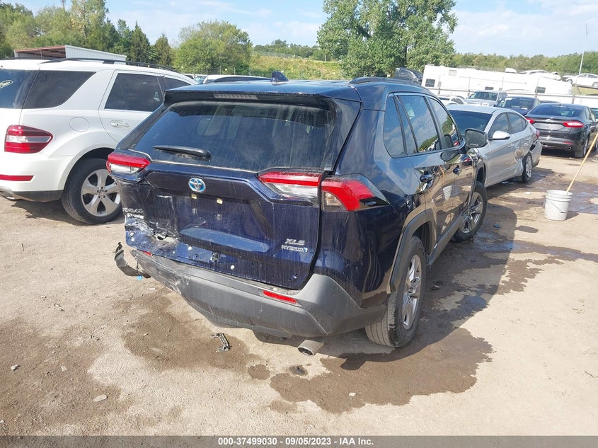 VIN JTMRWRFV3ND145238 2022 TOYOTA RAV4 HYBRID XLE