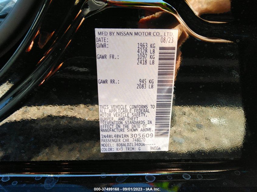 2024 NISSAN ALTIMA - 1N4BL4BV1RN305609