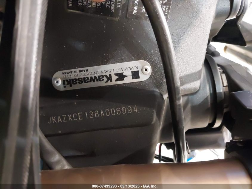 2008 KAWASAKI ZX1000 E JKAZXCE138A006994