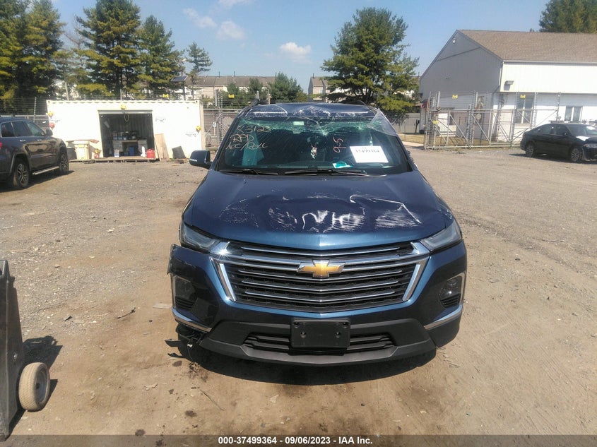 VIN 1GNERGKW2NJ168995 2022 CHEVROLET TRAVERSE LT