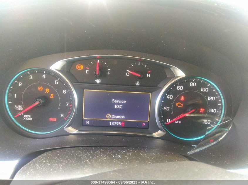 VIN 1GNERGKW2NJ168995 2022 CHEVROLET TRAVERSE LT