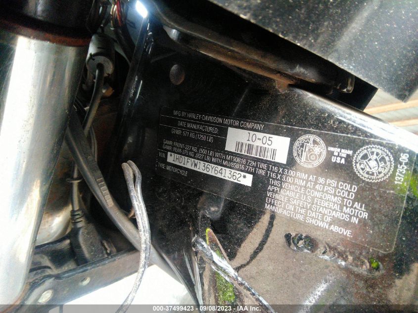 2006 HARLEY-DAVIDSON FLHTI 1HD1FVW136Y641362