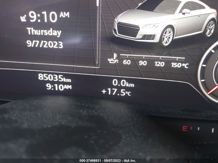 2016 AUDI TT 2.0T TRUC5AFV3G1000897