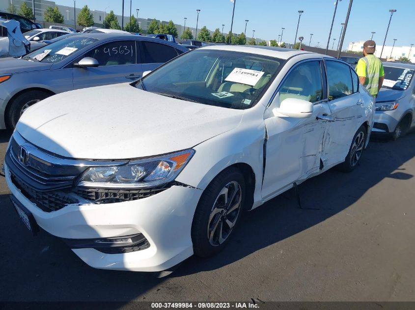 2016 HONDA ACCORD SEDAN EX - 1HGCR2F70GA075824