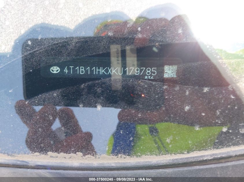 2019 TOYOTA CAMRY L/LE/XLE/SE/XSE - 4T1B11HKXKU179785