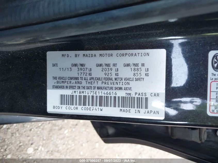 2014 MAZDA MAZDA3 I SPORT - JM1BM1U75E1146616