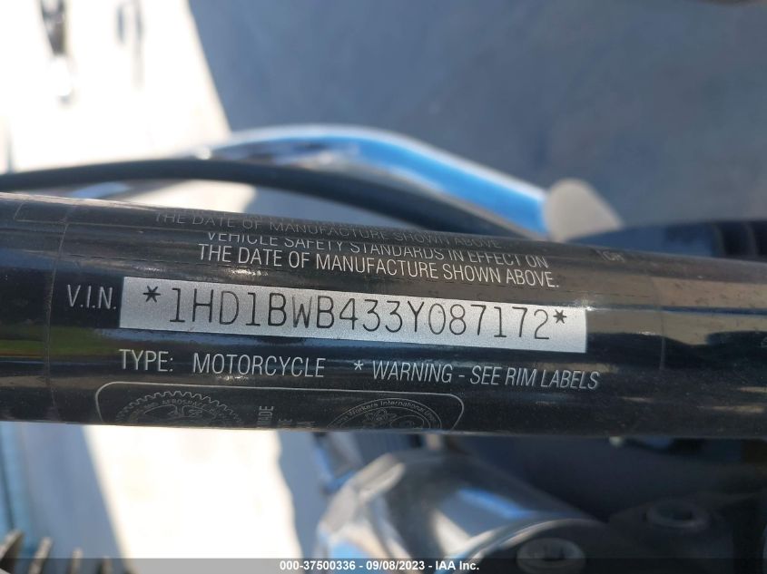 2003 HARLEY-DAVIDSON FLSTCI ANNIVERSARY 1HD1BWB433Y087172