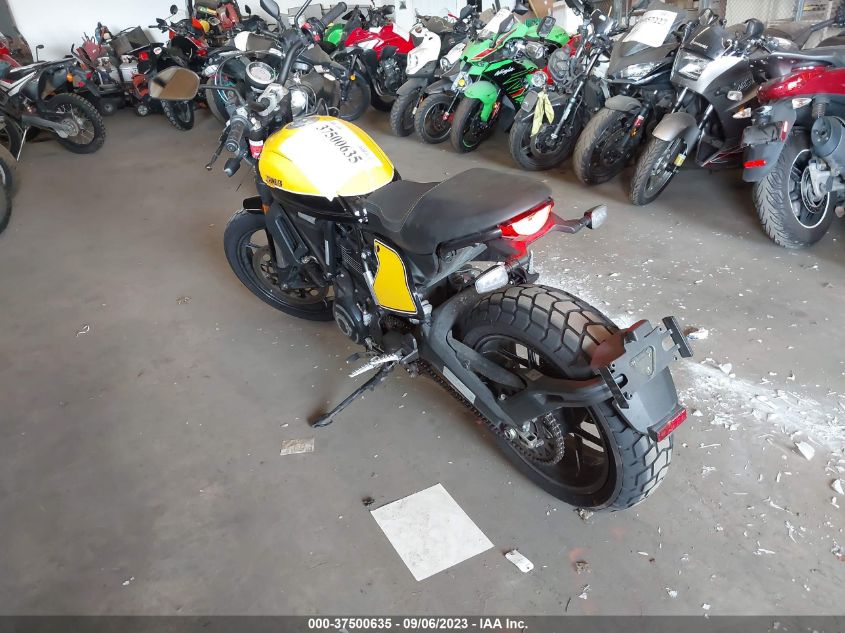 2019 DUCATI SCRAMBLER DESERT SLED ML0KAFPM7KT015548